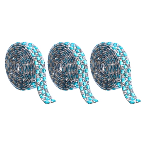 Miiottaa Selfs Adhesive Crystal Rhinestones Ribbon Rhinestones Strips for DIY Art Crafts