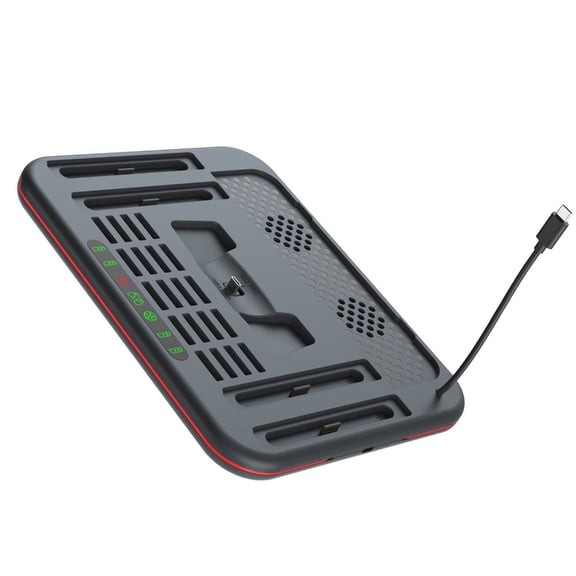 Miiottaa Small Charging Base with Not Overheat Design & Organized Storage Modern Style Charging for Gaming Switch2/1/