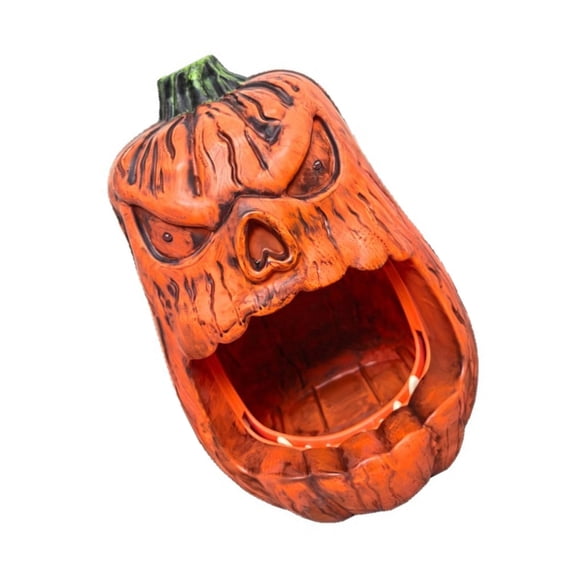 Miiottaa Sound-Activated Lighted Up PVC Pumpkin Decoration For Desktop Mantels Dispplay