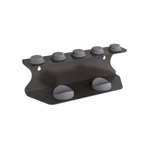 Miiottaa Space Efficient Blow Dryer Rack With Silicone Pads Securely Holds All Styling Items Wall Or Countertop Installation