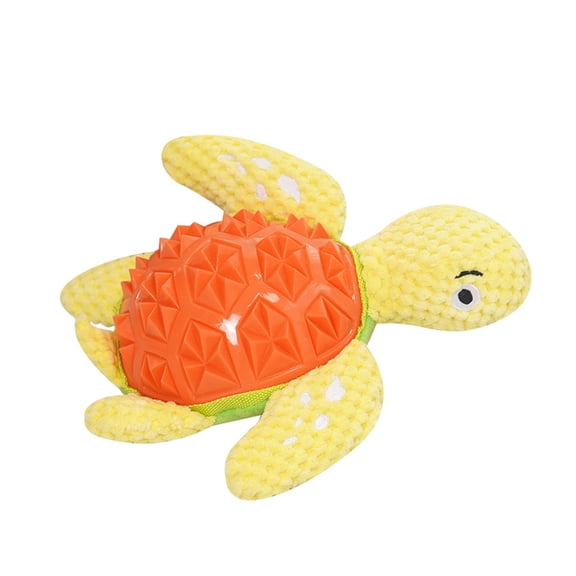 Miiottaa Squeaky Dog Chew Toy Turtles With Textured Design For Aggressive Chewers Teething And Dental Health Entertainment Fun