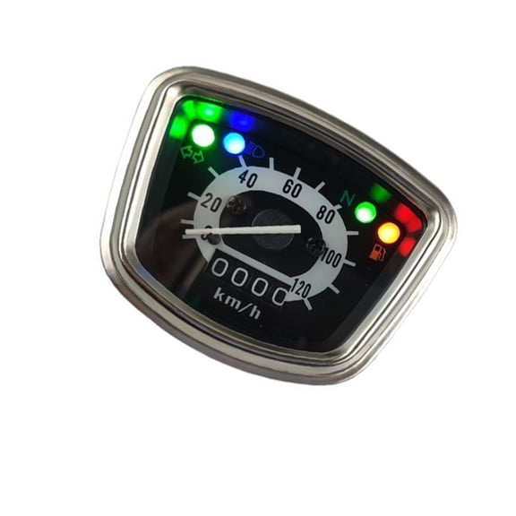 Miiottaa Stainless Steel Motorcycle Dashboard Digital Tachometer With Bright LED Display