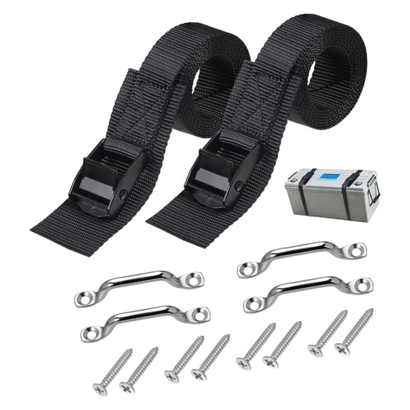 Miiottaa Strong Ratchets Straps Tie Down Straps for Battery Hold Down & Cargo Securement