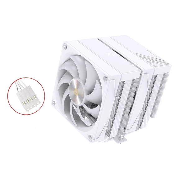 Miiottaa Superior Air Thermal Solution For Desktop CPUs 6 Heat Transfer Pipes Temperature Indicator Computer Heatsink