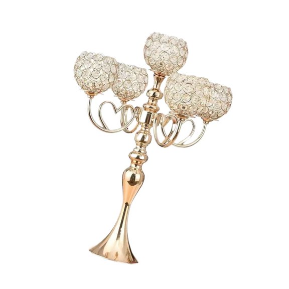 Miiottaa Traditional 5 Point Candle Stand Detailed Metal Platform Perfect For Restaurant Sitting Space Enthralling Setting