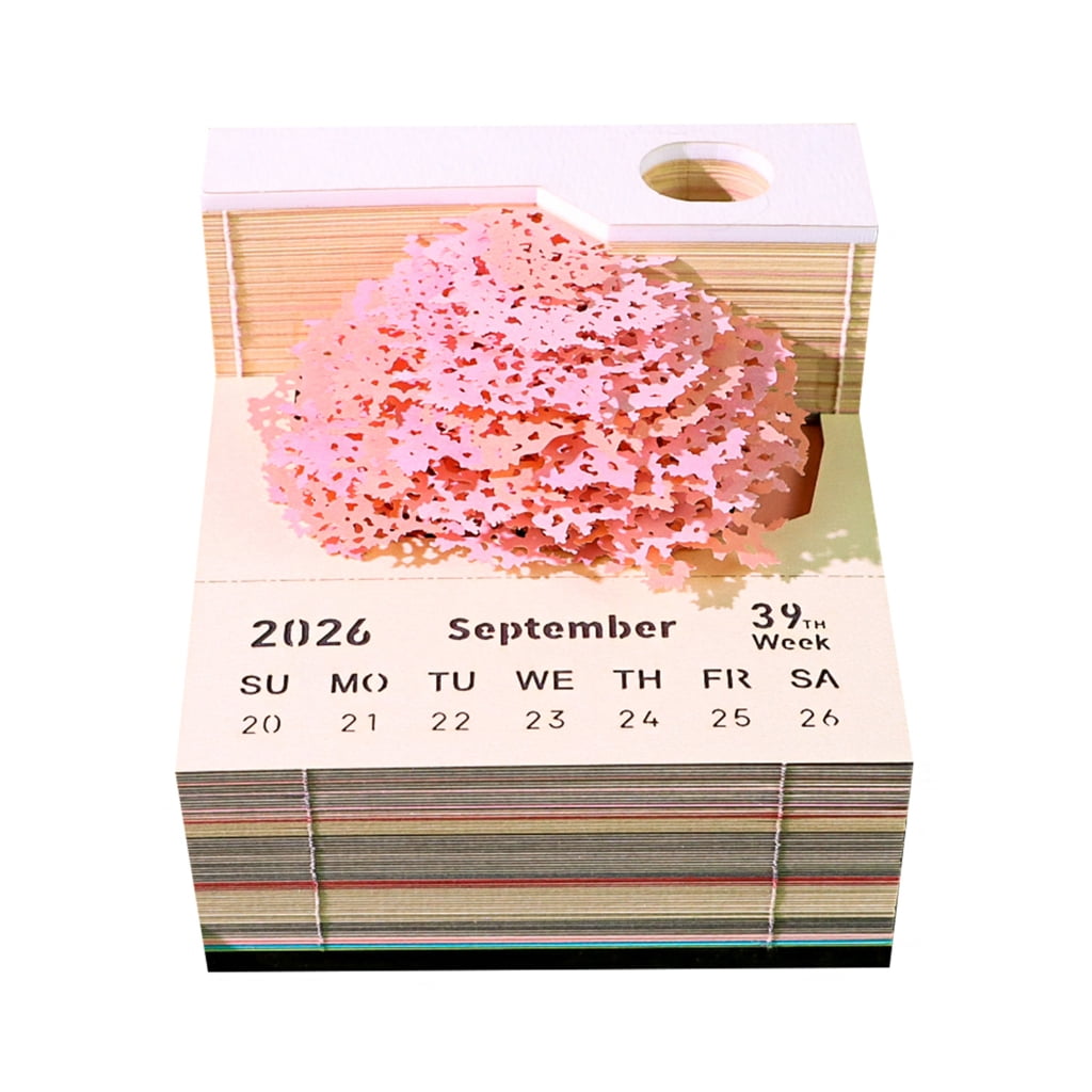 Miiottaa Twenty twenty six Blossomy Theme Weekly Planner With Removable Panes For Record Bookmarks And Gift Offering