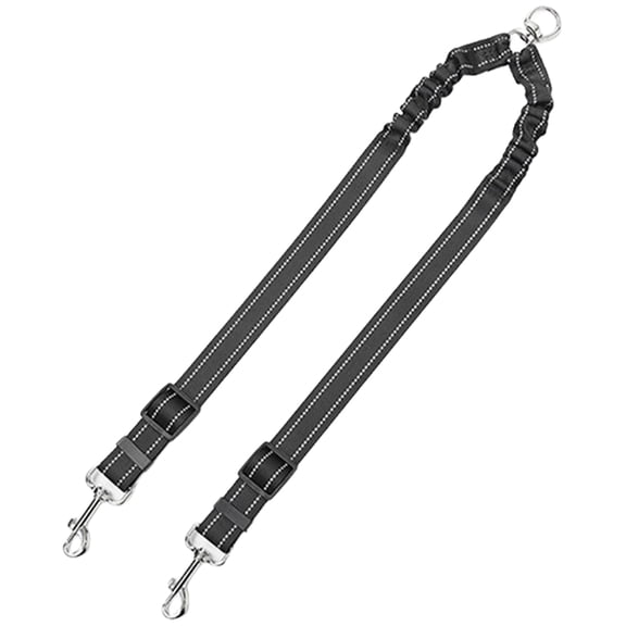 Miiottaa Two Pet Walking Leads Heavy Duty Nylon Leash Safety Locking Clasps Ergonomic NonSlip Handle Training Gear Breeds Rope