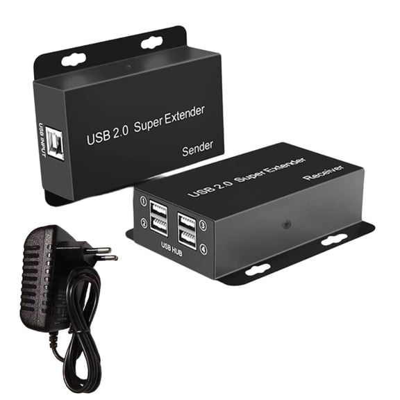Miiottaa USB2.0 Signal Boosters via RJ45 Networking Cable Wide Compatibility Metal Plastic Hybrids Material