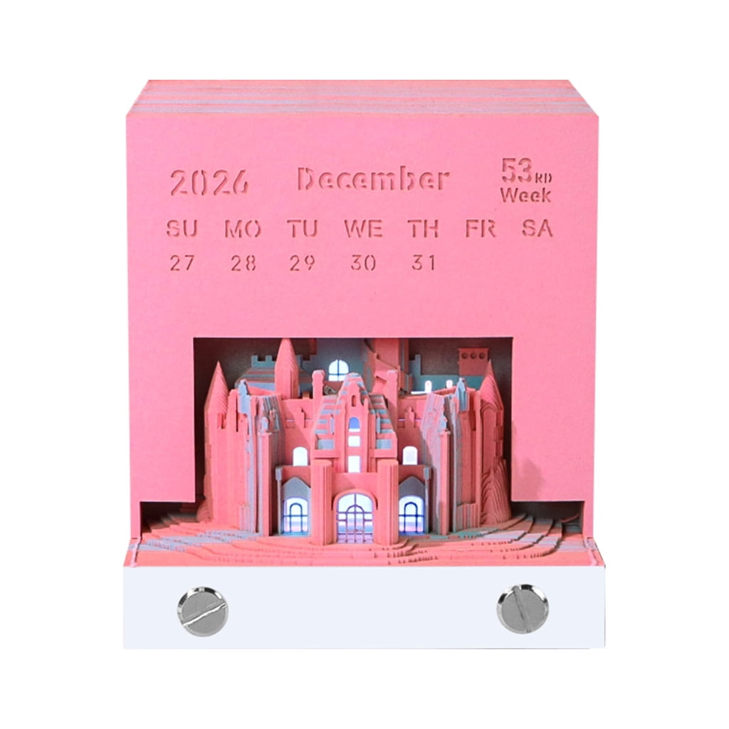 Miiottaa Unique 2026 Magical mansion Style Table Calendar For Workplace And Study