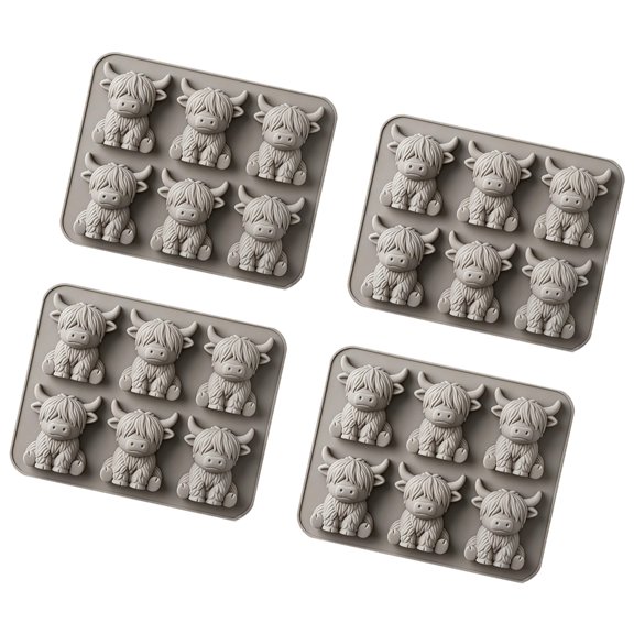 Miiottaa Unique Cattle Ice Form Set Of 6 For Special Beverages And Cooking