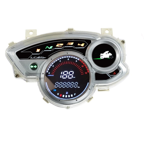 Miiottaa Universal Digital Dashboard Odometer Instrument Cluster For X1R 135 Motorbike With Gear Indicator And Low Fuel Warning