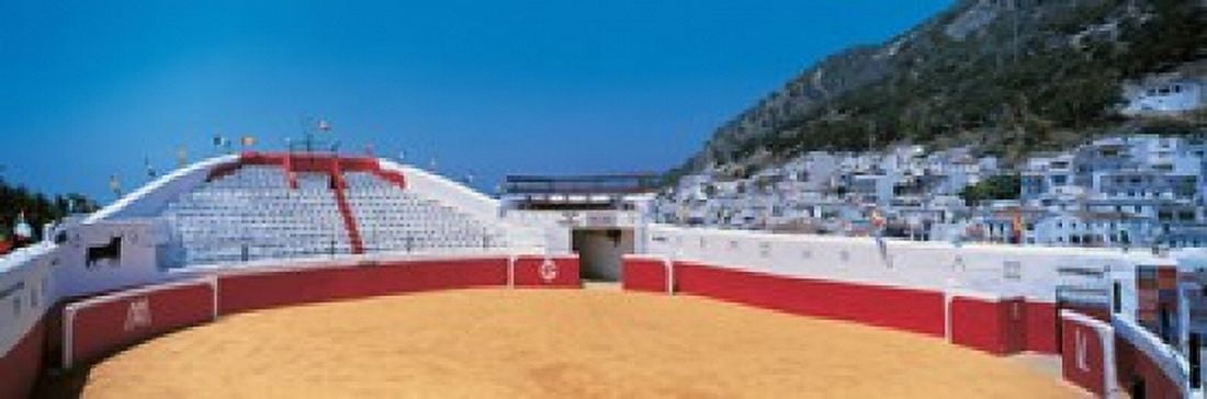 Mijas Spain Canvas Art - Panoramic Images (18 x 6)