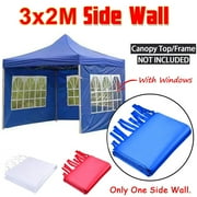 Mijaution 6.6*9.8 ft Outdoor Tent Cloth Sidewall with Window, Tent Side Wall Cloth 210D Oxford Waterproof Shade Cloth