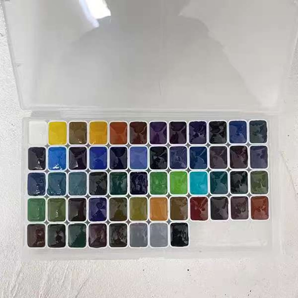 Mijello Mission  Two-Tone Granulation Watercolor package 56 colors 1ml Artist Beginner Student Supplies