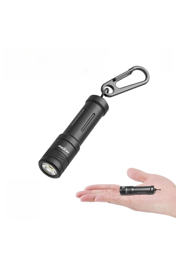 K2 Mini Keychain Flashlight, 100 Lumens Samsung LED, AAA Powered IPX7 Waterproof EDC Pocket Light for Camping Hiking Christmas Gifts