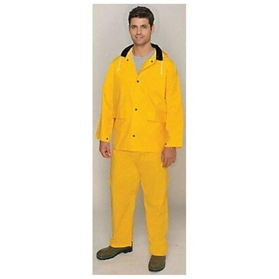 Mik Rain Suit,Jacket/Bib,Unrated,Yellow,3XL 35100-XXXL