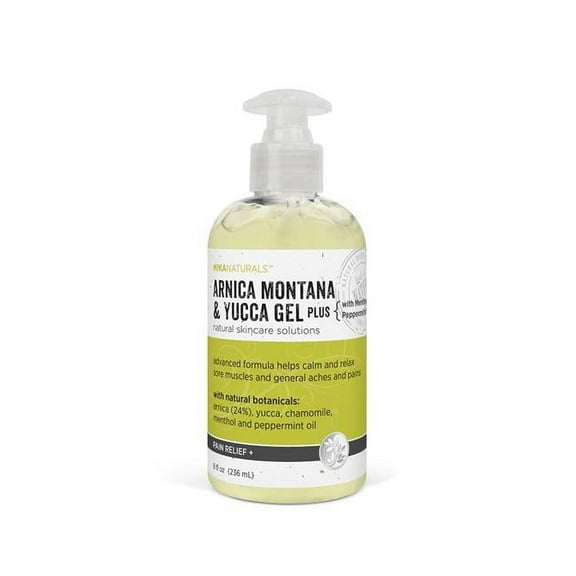 Mika Concepts 1698095 Mika Naturals Arnica& Yucca Gel, 8 oz