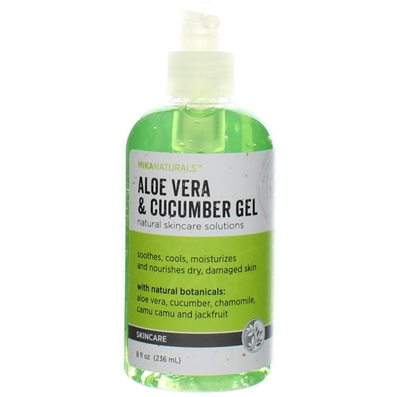 Mika Naturals Aloe Vera and Cucumber Gel - 8 oz