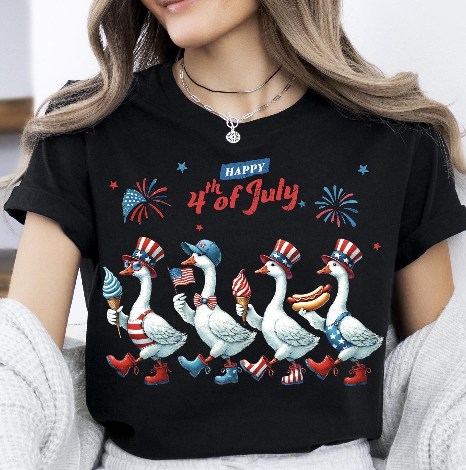 60 Pcs 4th Of July Mini Ducks - Patriotic Red White Blue Resin Decorations For Parties & Crafts