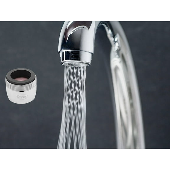 Mikado Elegant Stream Water Saving Aerator Standard Size Modern Low Flow Dual Threaded