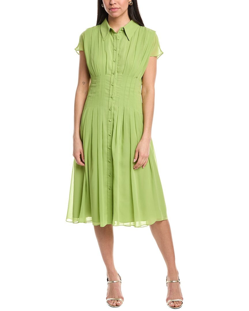 Mikael Aghal womens Midi Dress, 14, Green