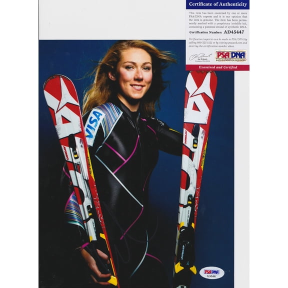 Mikaela Shiffrin 2018 Olympics Signed Autograph 8x10 Photo PSA/DNA COA #1