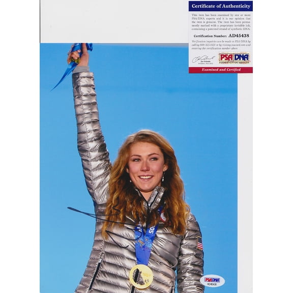 Mikaela Shiffrin 2018 Olympics Signed Autograph 8x10 Photo PSA/DNA COA #2