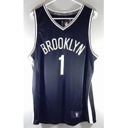 Mikal Bridges #1 Brooklyn Nets Fanatics Fast Break Jersey Black White New XL
