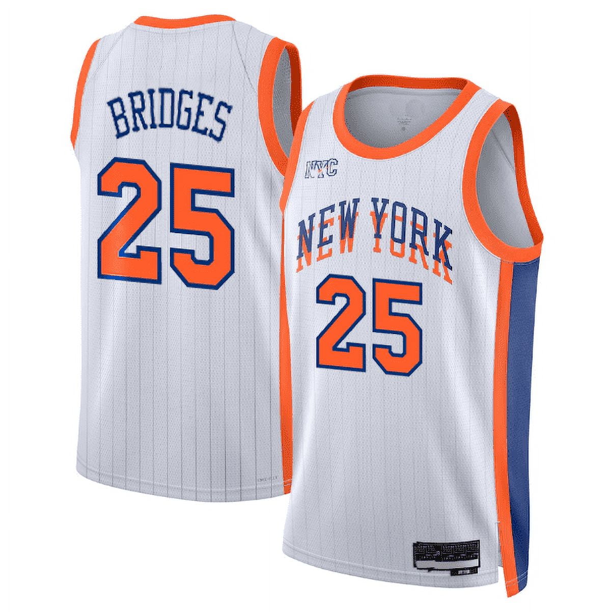 Mikal Bridges New York White City Edition Basketball Sports Player Men ...