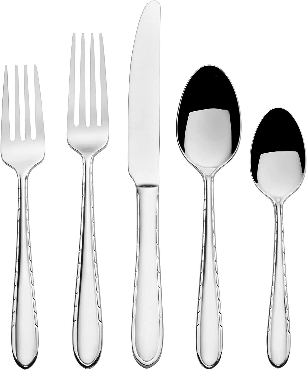 Mikasa Arturo 20-Piece 18/10 Stainless Steel Flatware Set, Service For 4