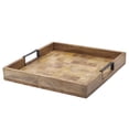 thumbnail image 1 of Mikasa Avery Square Lazy Susan Serving Tray - 14" Mango Wood & Iron Rotating Turntable - Dining Table Spinner for Appetizers, Cheese Displays, Cocktails, Entrées - Farmhouse Style Serveware, 1 of 6