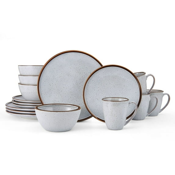 Mikasa Barrett White 16-Piece Dinnerware Set, Service for 4