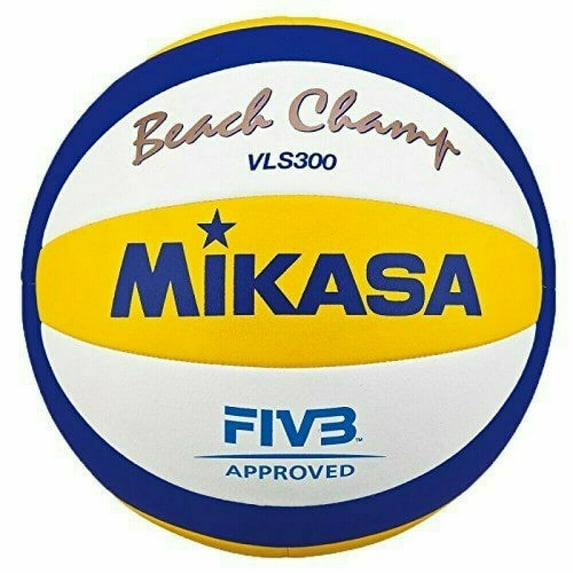 Mikasa Beach Volleyball Beach Champ VLS300, Blue/Yellow