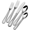 thumbnail image 1 of Mikasa, Bravo Flatware Service for 12, 65 Piece Set, 18/10 Stainless Steel, Silverware Set with Serving Utensils, 1 of 16