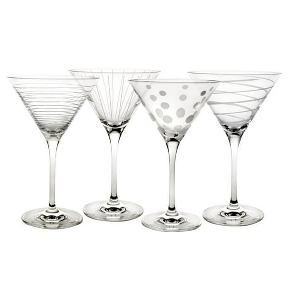 Mikasa Cheers 10-Ounce Martini Glasses, Service for 4