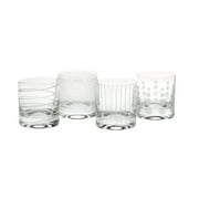 Mikasa Cheers 12.75-Ounce Double Old Fashion Glasses, Service for 4