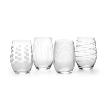 Mikasa Cheers 17-Ounce Stemless Wine Set of 4