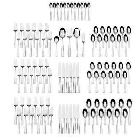 Mikasa Everett 101-piece 18/10 Stainless Steel Flatware Set Service for 12