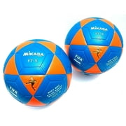 Mikasa Soccer Ball Footvolley Ball FT5 Goal Master Orange-Blue 2 Pack