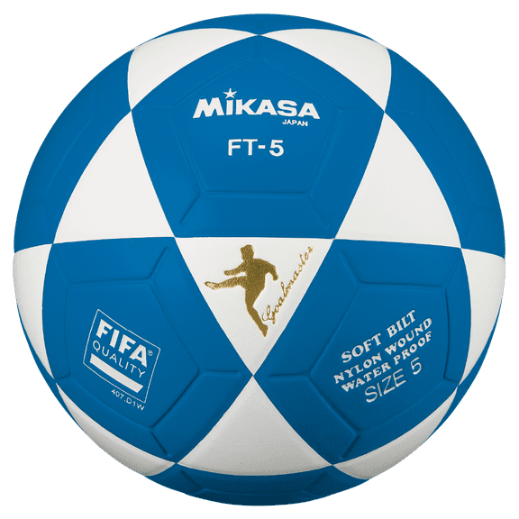 Mikasa FT5 Goal Master Soccer Ball Size 5 Official FootVolley Ball White Blue