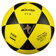 Mikasa FT5 Goal Master Soccer Ball Size 5 Official Footvolley Ball Black-Yellow