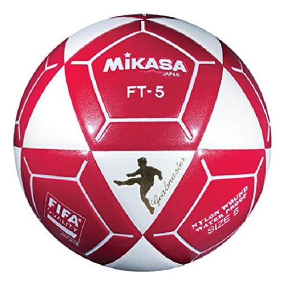 Mikasa FT5 Goal Master Soccer Ball White/Red Size 5