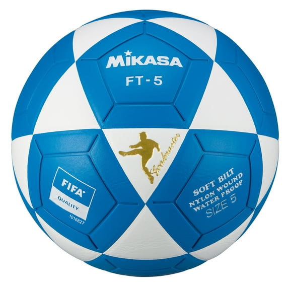 Mikasa FT5 Quality Footvolleyball Soccer White Blue Size 5