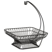 Mikasa French Countryside Metal Fruit Basket with Banana Hook, Antique Black