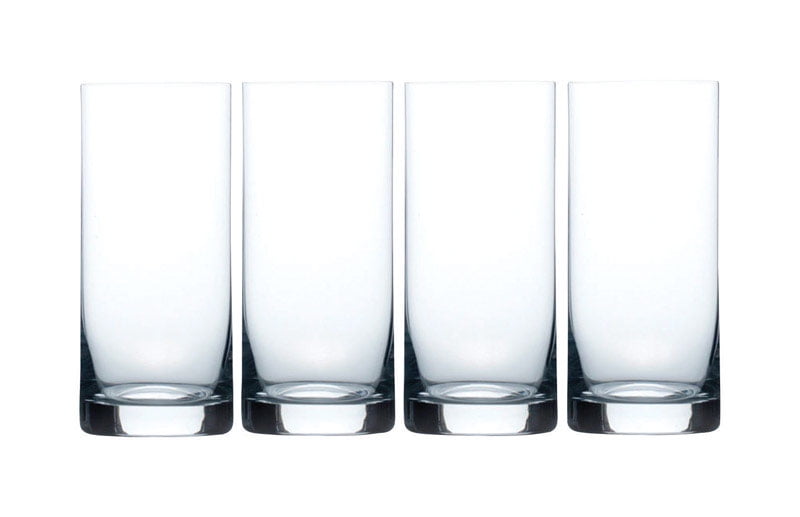 Mikasa Julie Highball Drinking Glass (Set of 4), 16.75 oz, Clear
