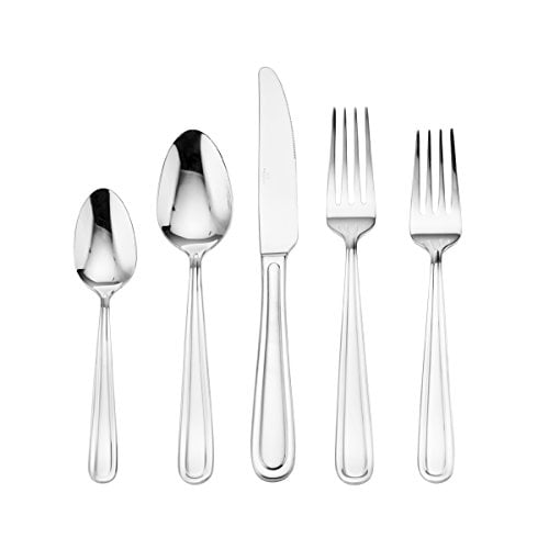 Kelby Polished Stainless Steel 20-Piece Flatware Set