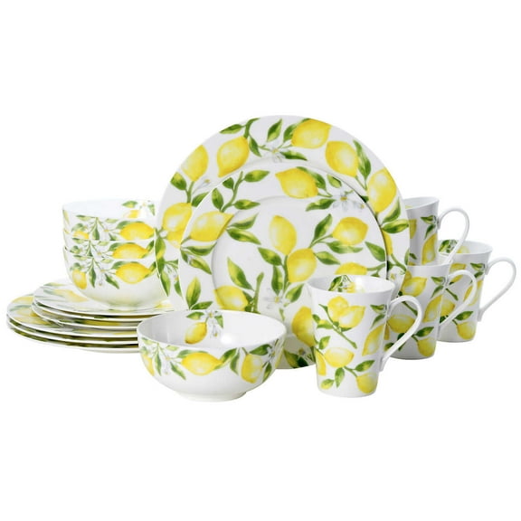 Mikasa Lemons 16-Piece Bone China Dinnerware set