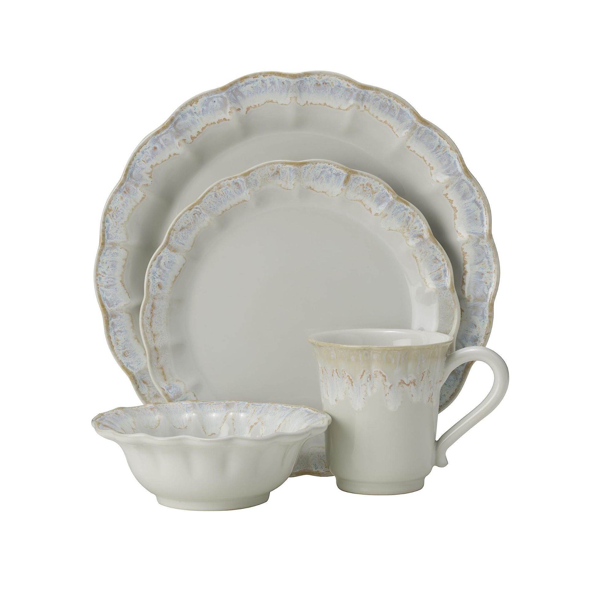 Coastal Dinnerware Sets Pfaltzgraff White Stoneware Piece