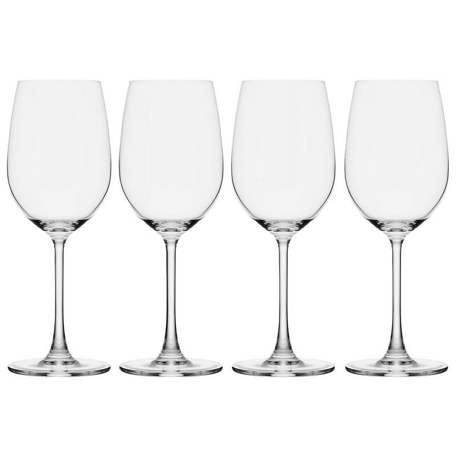 Mikasa Parker 14 oz Clear Lead-Free Crystal Wine Glass Set