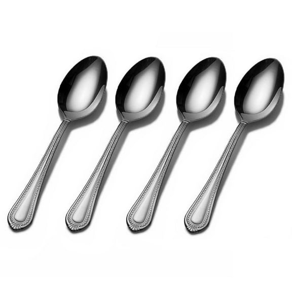 Mikasa Regent Bead 18/10 Stainless Steel Teaspoon (Set of Four)